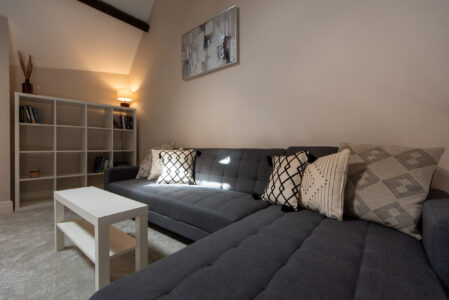 Short term corporate rental - Durham City Centre 2 Bedroom Apartment lounge area