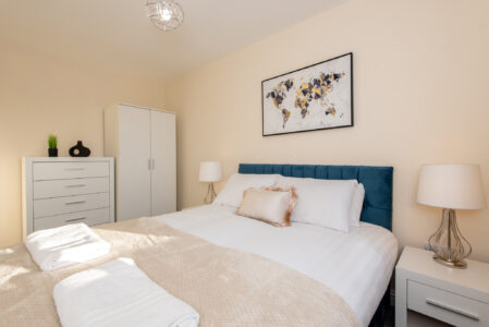 3 bedroom corporate rental durham double bedroom