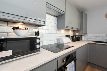 Short term lettings - fully equipped kitchen