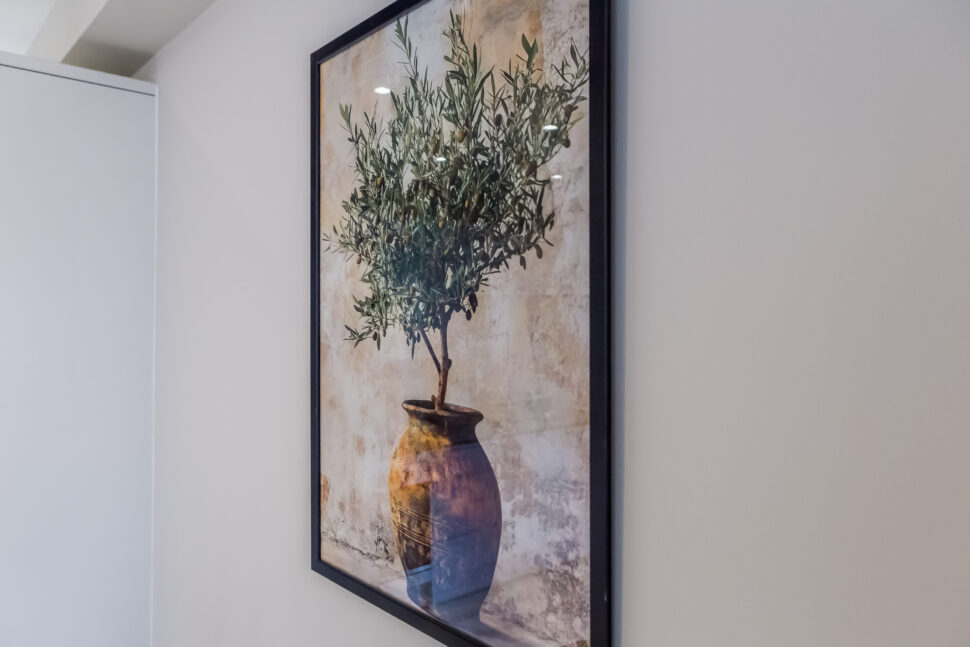 Toast Stays accommodation, olive tree wall art